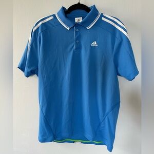 Adidas Men's Polo Shirt in Blue with White Accents